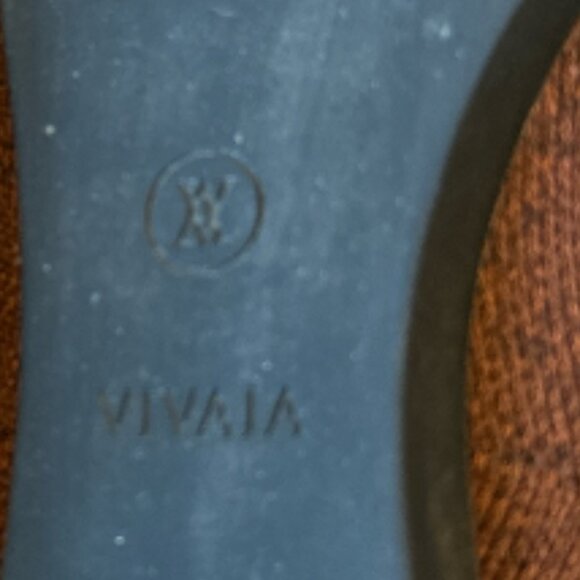 Vivaia Pointed Toe Flats V-Cut Brown Pumpkin Women's sz 39 / US 8-8.5 - Picture 15 of 15